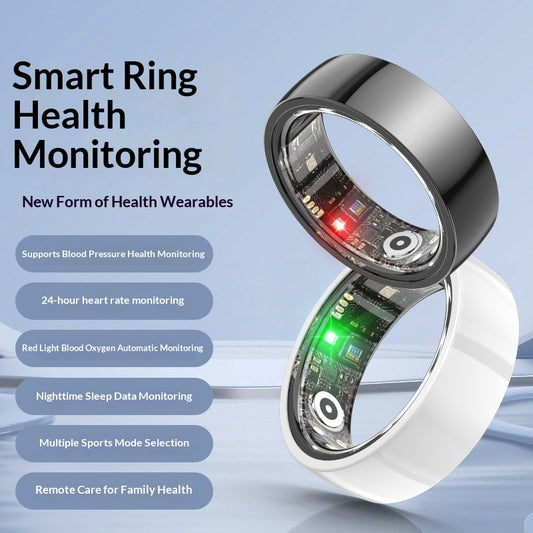 Anillo Inteligente de Monitoreo de Salud - Sueño, Frecuencia Cardíaca y Oxígeno