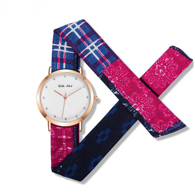 Reloj con Correa de Tela Estampada Resistente al Agua - Image 4