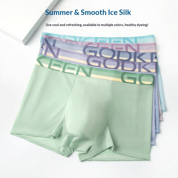 Calzoncillos Hombre Ice-Silk Frescos y Transpirables para Verano