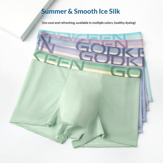 Calzoncillos Hombre Ice-Silk Frescos y Transpirables para Verano