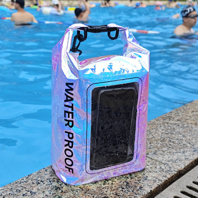 Bolsa Impermeable 2L Multicolor - Mochila Cruzada 2 en 1 para Aventuras