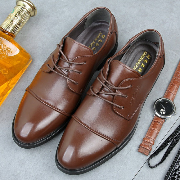 Zapatos Formales de Cuero para Hombre Talla Grande - Respirable y Cómodo