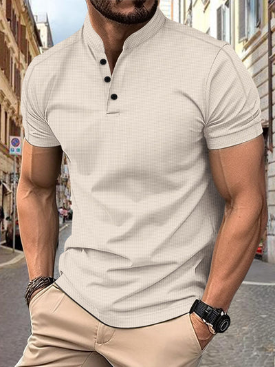 Polo Elegante de Manga Corta con Cuello Alzado - Image 16