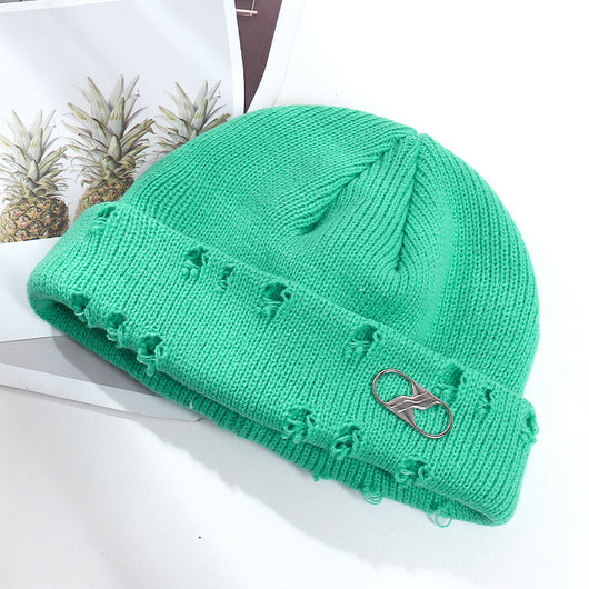 Gorro Tejido Hip Hop con Anillo Decorativo para Hombre y Mujer - Image 26