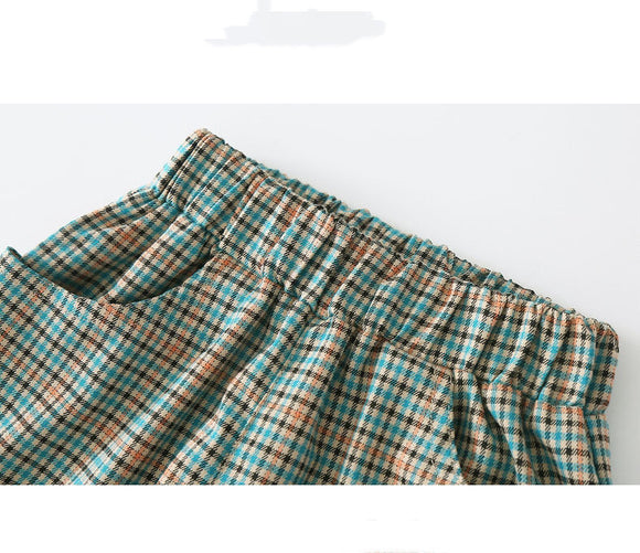 Conjunto de Dos Piezas Cuadrille para Niñas Primavera Otoño