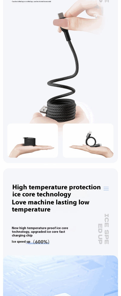 Soporte Magnético con Cable de Datos Portátil Magic Rope - Image 18