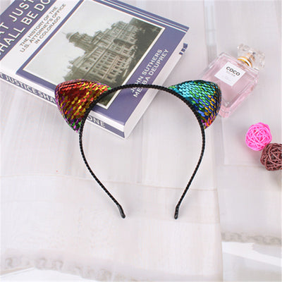 Diadema de Orejas de Gato Lentejuelas - Accesorios para el Cabello Infantiles - Image 8
