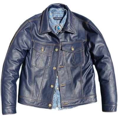Chaqueta de Cuero Genuino Estilo Motociclista Premium - Image 5