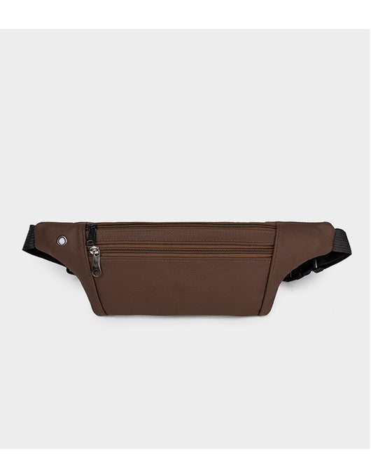 Riñonera Deportiva de Cuero Genuino para Hombre, Bolsa Invisible para Correr - Image 15