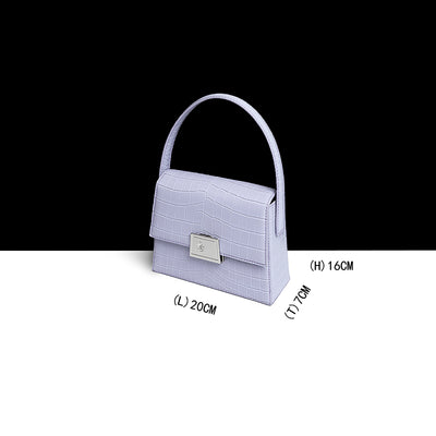 Bolso de Diseño Francés con Estampado de Cocodrilo - Image 8