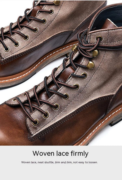 Botas de Cuero Genuino para Motociclista Estilo Inglés - Image 18