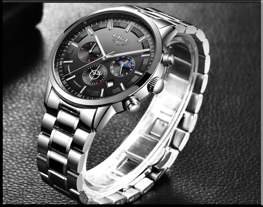 Reloj Deportivo Empresarial de Cuarzo Lunar Resistente al Agua para Hombre - Image 17