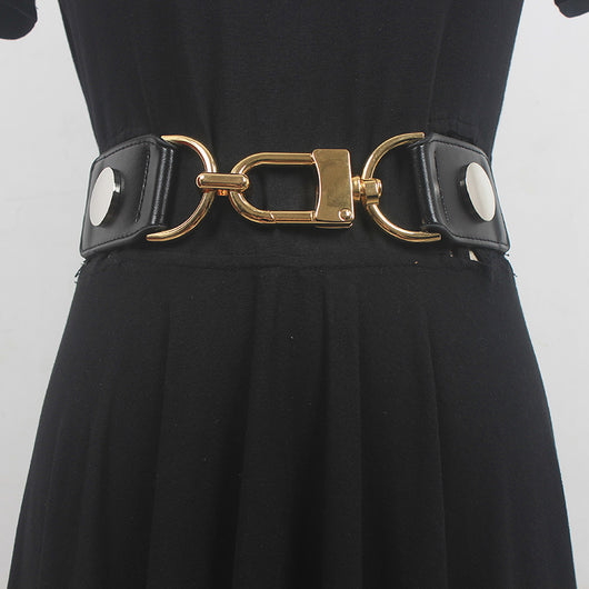 Traje Falda Ejecutivo con Cintura Elástica de Metal - Image 8