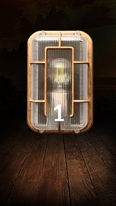Luminaria Decorativa Industrial Retro de Aluminio Fundido para Exteriores - Image 16