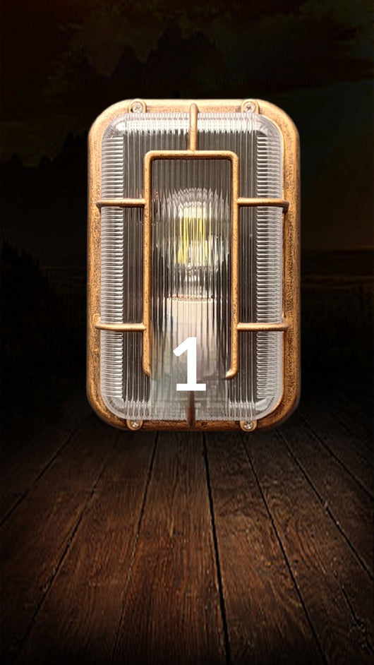 Luminaria Decorativa Industrial Retro de Aluminio Fundido para Exteriores - Image 16