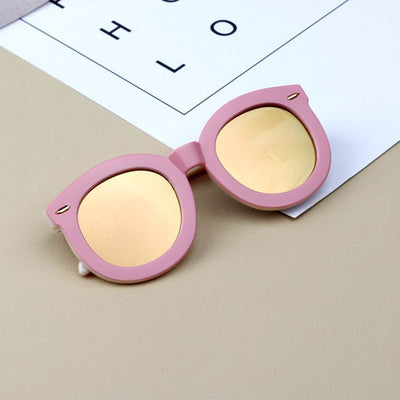 Gafas de Sol Infantiles con Montura Grande Redonda y Detalles Reflectantes - Image 13