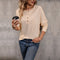 Blusa Térmica de Manga Larga en Punto Waffle para Mujer