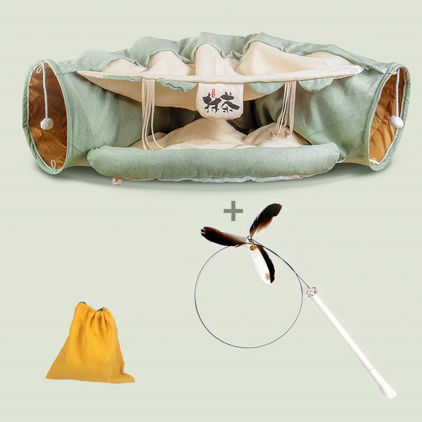 Túnel y Cama para Gatos Cuatro Estaciones