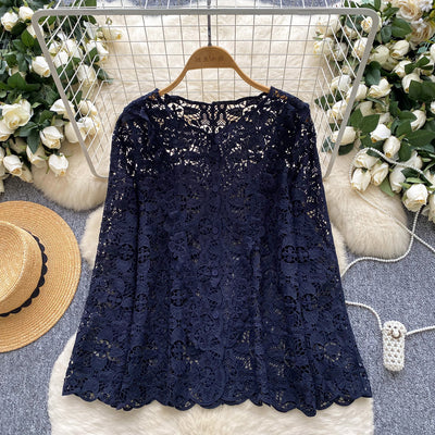 Blusa de Encaje Calado para Mujer - Image 9