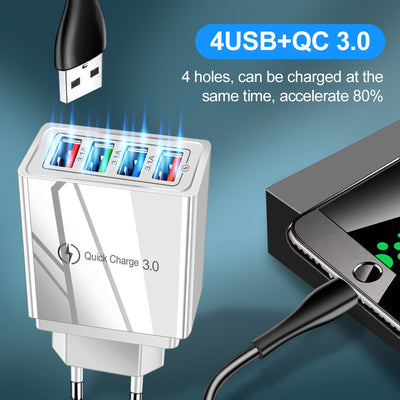 Cargador Inteligente con Luz LED 3A de Alta Velocidad