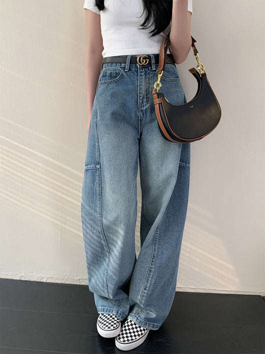 Pantalones Jeans Anchos Deconstructruidos - Estilo Casual Holgado Banana - Image 15