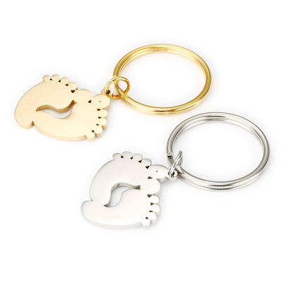 Llavero Colgante de Acero Inoxidable Dos Tonos Amor - Image 5
