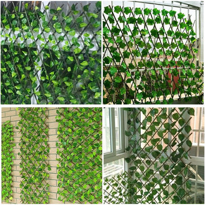 Valla de Privacidad con Hojas Artificiales Extensible para Jardín y Patio - Image 7