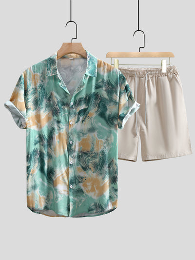 Camisa Casual Estampada de Manga Corta para Hombre - Image 10