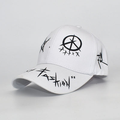 Gorra de Béisbol Graffiti Blanco y Negro - Diseño Urbano - Image 3