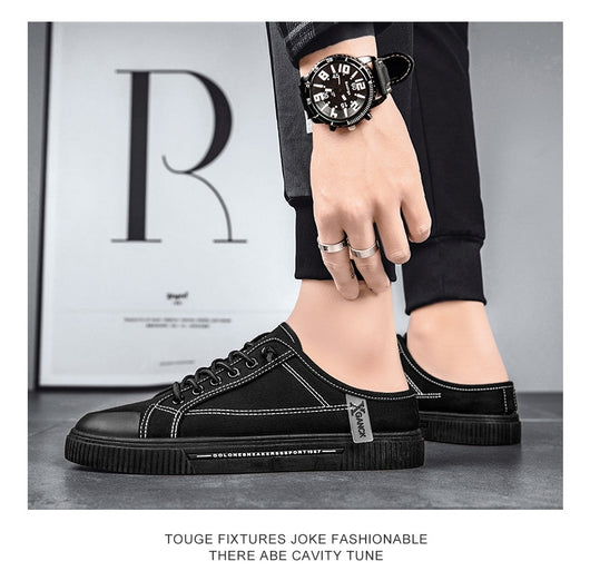 Tenis Casuales Versátiles para Hombre sin Talón de Lona - Image 14