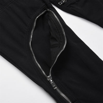 Jeans Rectos con Diseño de Patchwork - Image 10
