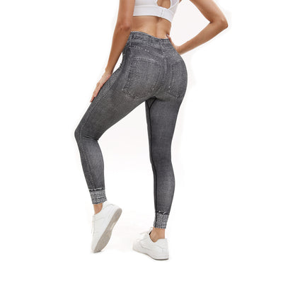 Leggins Deportivos Cintura Alta con Estampado Retro - Yoga y Fitness - Image 4