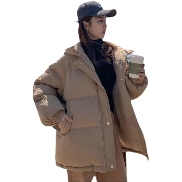 Chaqueta Hoodie de Algodón para Estudiante - Abrigo Cálido Estilo Occidental