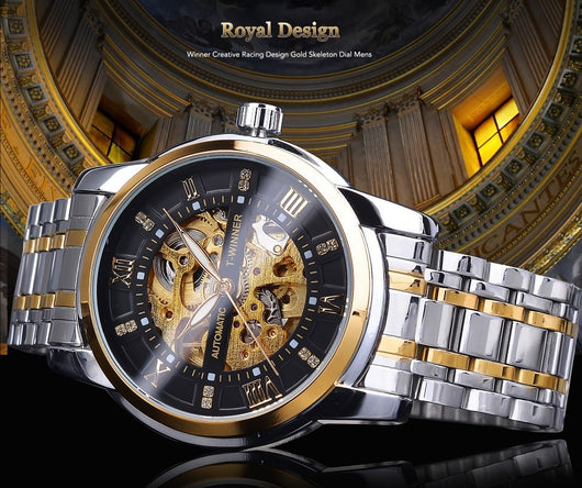 Reloj Mecánico Impermeable con Diseño Calado para Hombre - Image 8