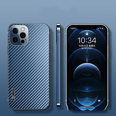 Funda para Celular de Acero Inoxidable con Patrón Fibra de Carbono - Ultradelgada y Resistente - Image 25