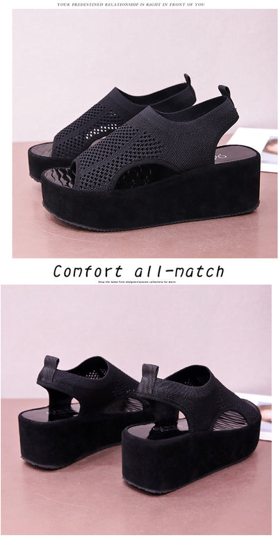 Zapatos Plataforma Tejidos para Mujer con Cuña Suave y Suela Flexible - Image 14