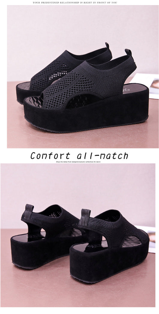 Zapatos Plataforma Tejidos para Mujer con Cuña Suave y Suela Flexible - Image 14