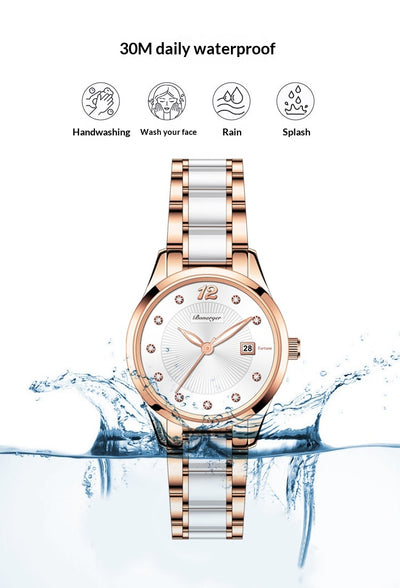 Reloj Elegante para Mujer Cerámica Resistente al Agua Diseño Minimalista - Image 21