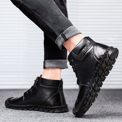 Botas Martin de Cuero Artesanal con Forro de Cachemir para Hombre - Image 15
