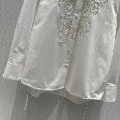 Blusa Elegante de Malla Calada Manga Larga para Mujer - Image 12
