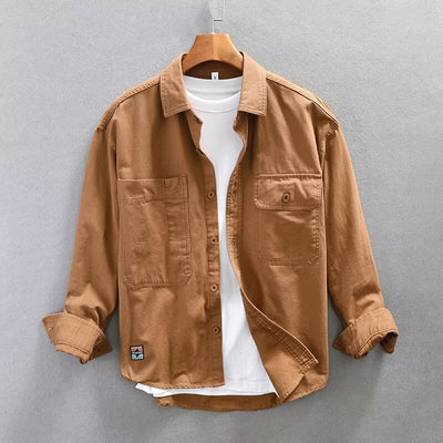 Camisa Chaqueta Suelta Talla Grande Manga Larga para Otoño - Image 3
