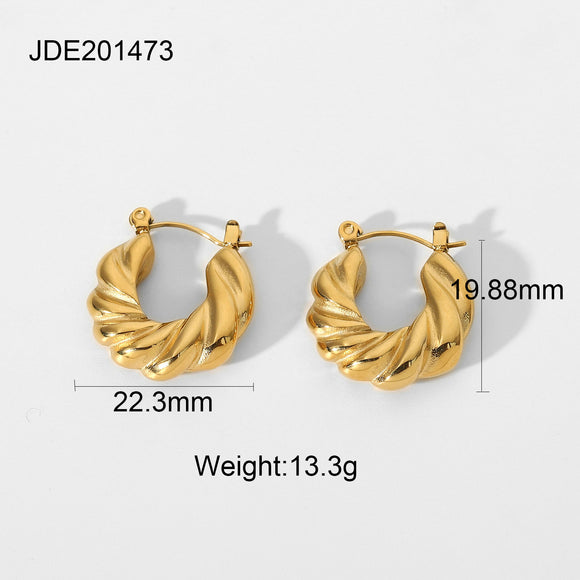 Aretes Circulares de Acero Inoxidable - Joyería Minimalista