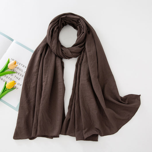 Pañuelo de Rayón Natural con Efecto Arrugado - Accesorio Versátil para Bolso - Image 54