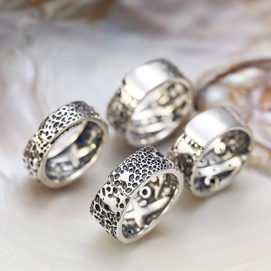 Anillo de Plata 925 Diseño Galaxia para Hombre - Personalidad Única - Image 9