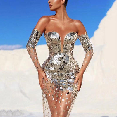 Vestido de Banquete Elegante con Temperamento Sofisticado - Image 6