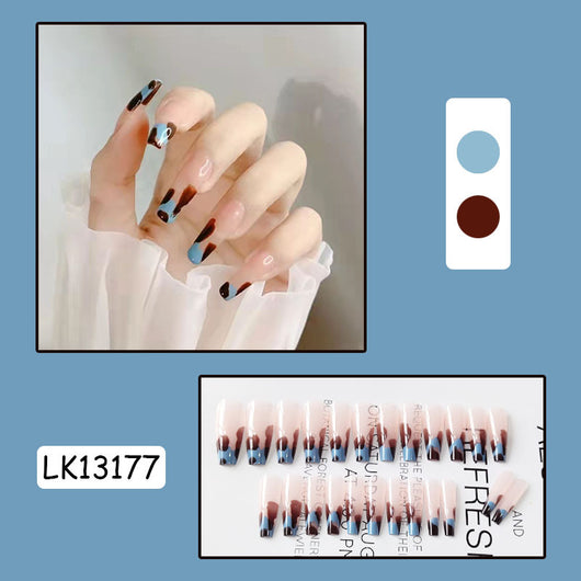 Parches de Uñas Francesas Caladas Removibles - Diseño Hueco Elegante - Image 8