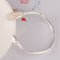 Pulsera de Plata 990 con Tulipán de Cristal Incrustado a Mano