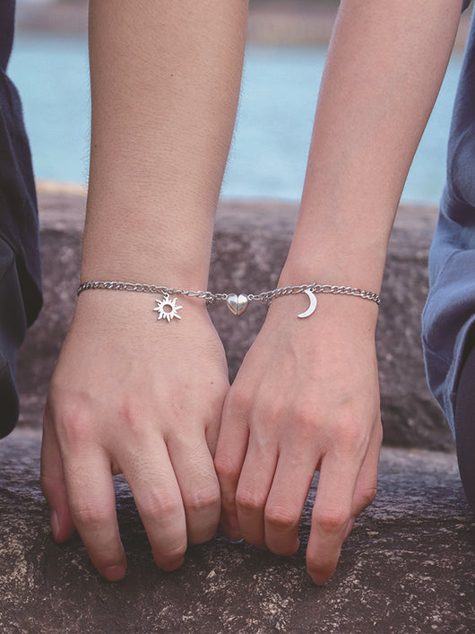Pulseras Magnéticas Sol y Luna para Parejas - Acero Inoxidable, Regalos Día de Enamorados - Image 21