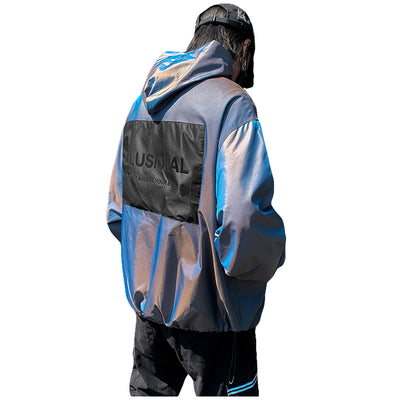 Chaqueta de Trabajo Reflectante Extragrande con Capucha - Image 11