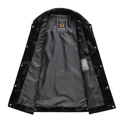 Chaqueta de Cuero para Hombre Primavera Otoño Diseño Clásico - Image 12